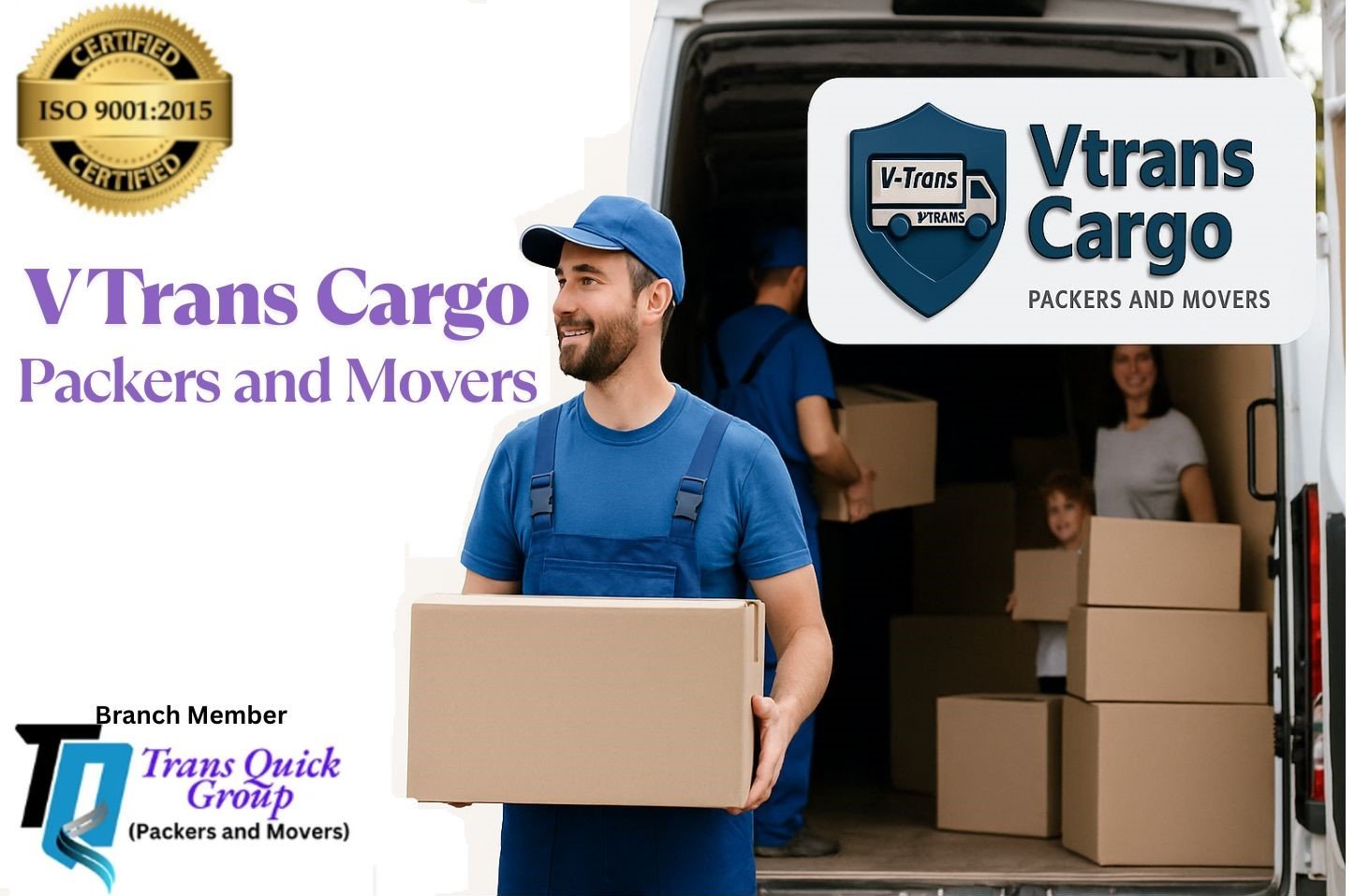 Vtrans Cargo Packers and Movers - IBA Approved, ISO Certified Movers, Home Shifting, Office Relocation, Car Transport Services, Best Packers and Movers